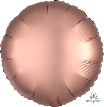 18"A Round Satin Luxe Rose Gold Copper (10 count)