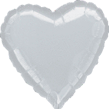 4"A Heart Silver (10 count)