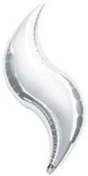 36"A Curve Silver flat (3 count)