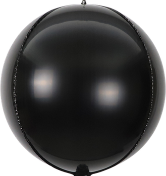 22"B Sphere Black flat (5 count)