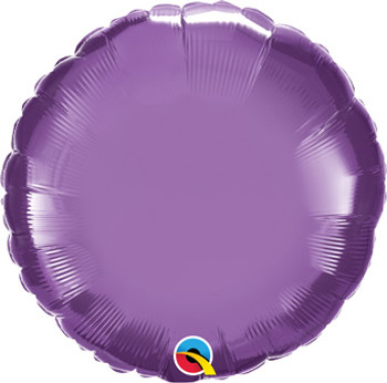 18"Q Round Chrome Purple flat (10 count)