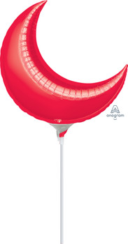 17"A Crescent Moon, Red (5 count)