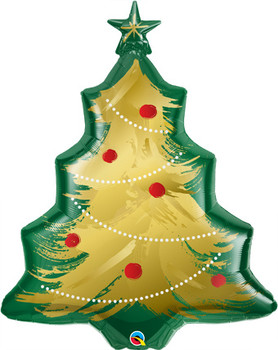 40"Q Christmas Tree Brushed Gold Pkg (1 count)