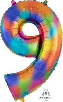 34"A Rainbow Splash #9 Pkg (1 count)