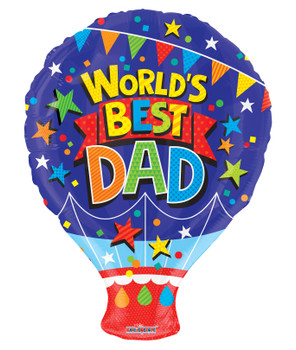 18"K World's Best Dad Shape Pkg (10 count)