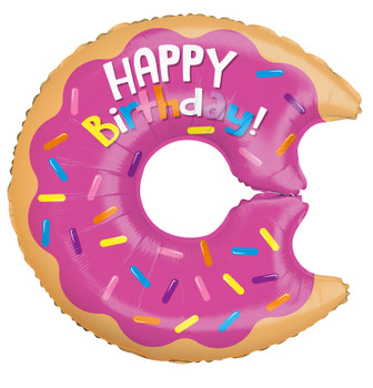 28"K Happy Birthday Donut  (5 count)