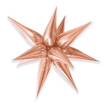 26"B Exploding Stars Cluster Rose Gold Pkg (1 count)