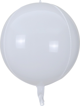 22"B Sphere White flat (5 count)