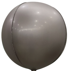 22"B Sphere Matte Silver flat (5 count)