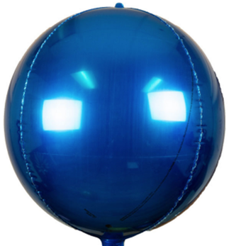 18"B Sphere Sapphire Blue flat (5 count)