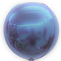 18"B Sphere Matte Blue flat (5 count)