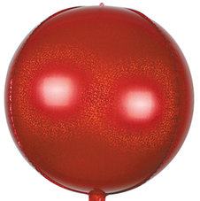18"B Sphere Holographic Red flat (5 count)