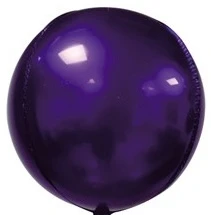 32"B Sphere PLUM Purple flat (5 count)