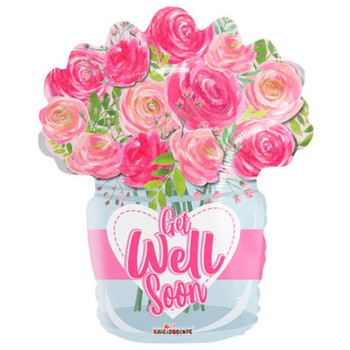 18"K Get Well Roses (10 count)