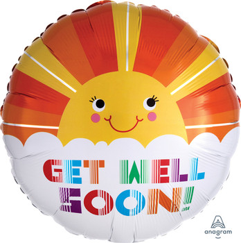 18"A Get Well Smiley Sunshine flat (10 count) 18"A Get Well Smiley Sunshine flat (10 count)