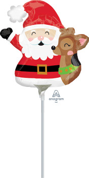 10"A Christmas Santa and Reindeer Air-Fill Only (10 count)