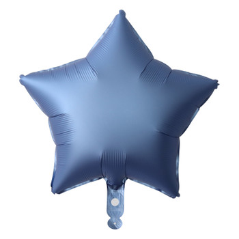 18"I Star Matte Blue flat (10 count)