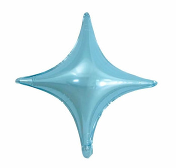 26"I 4 Point Star Pastel Blue (10 count)