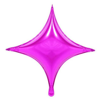 26"B 4 Point Star Fuchsia flat (10 count)