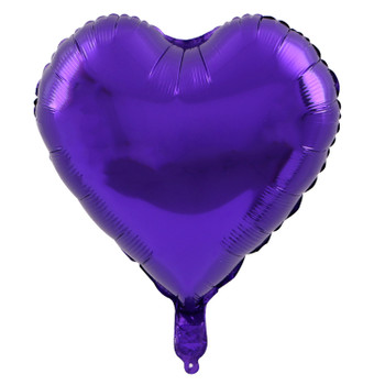 18"B Heart Purple (10 count)