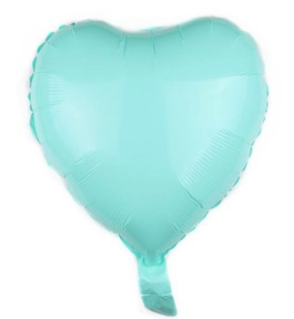 18"B Heart Pastel Jellybean Blue (10 count)