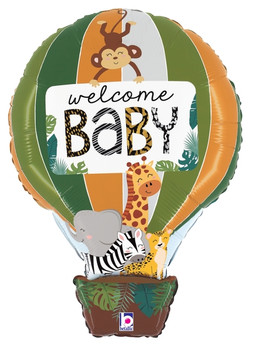 24"B Welcome Baby Jungle Hot Air Pkg (5 count)