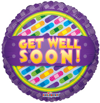 18"K Get Well Soon Bandage (10 count)