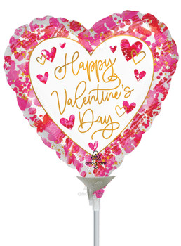 9"A Happy Valentine's Day Heartful Air-Fill Only (10 count)