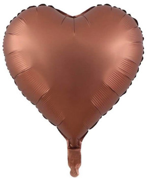 18"B Heart Matte Copper (10 count)