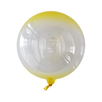 18"B Bobo Balloon Ombre Yellow flat (20 count)