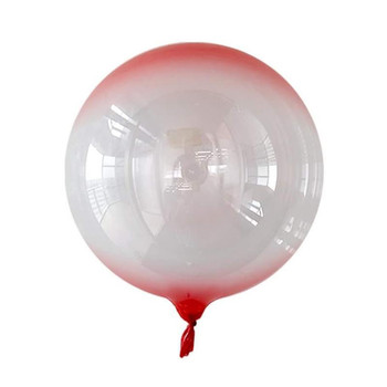 18"B Bobo Balloon Ombre Red flat (20 count)