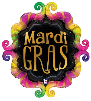 28"S Mardi Gras Francy Frame Pkg (5 count)