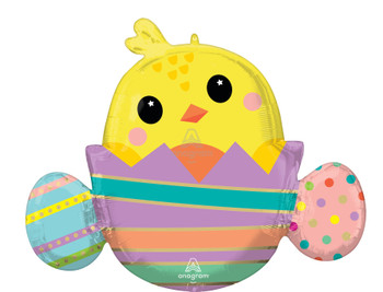 31"A Chicky In Striped  Egg Easter Pkg (5 count)