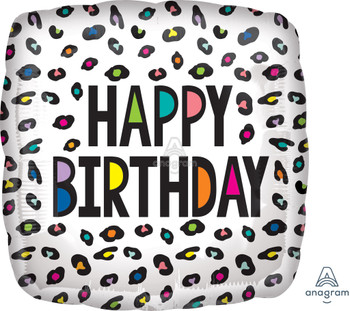 18"A Happy Birthday Leopard Pkg (5 count)