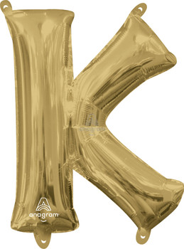 34"A White Gold Letter K Pkg (1 count)