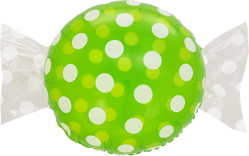 20"B Candy Dots Green Pkg (5 count)