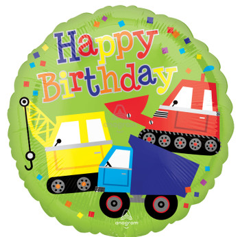 18"A Happy Birthday Trucks Pkg (5 count)