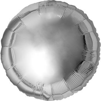 68"B Giant Round Silver Foil Pkg (1 COUNT)