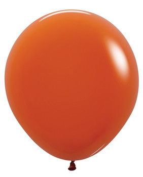 18"S Sunset Orange Deluxe (25 count)