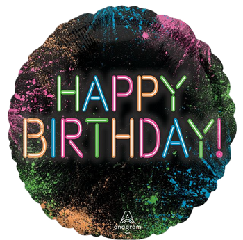 18"A Happy Birthday Let's Glow Crazy Pgk (5 count) 18"A Happy Birthday Let's Glow Crazy Pgk (5 count)