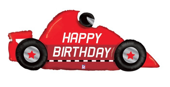 43"S Happy Birthday Racing  Car Pkg (5 count)