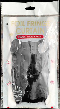 8'B Foil Curtain Black 8' x 3' Pkg (10 count)