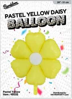 20"B Flower Daisy Pastel Yellow Air Filled Pkg (10 count)