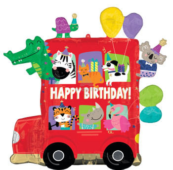 28"A Party Bus Birthday Pkg (5 count)