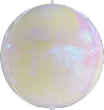 60"B Sphere Pearl White Iridescent Pkg (1 count)
