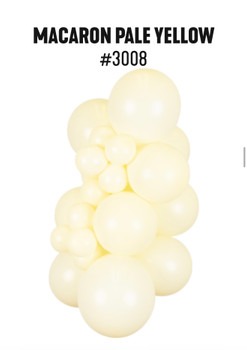 24"K Macaron Pale Yellow (2 count)