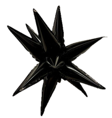 12" MINI Starburst Black (1 COUNT)