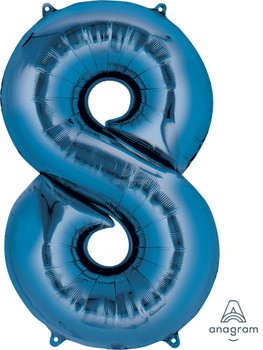 34"A Blue 8 Pkg (1 count)