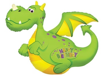 36"C Happy Birthday Dragon Pkg (5 count)