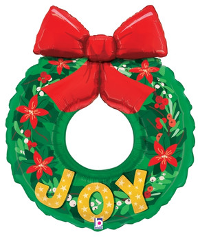 36"S Christmas Wreath Joy Pkg (5 count)